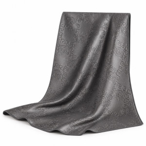 Embossed Metallic Faux Leather Panel